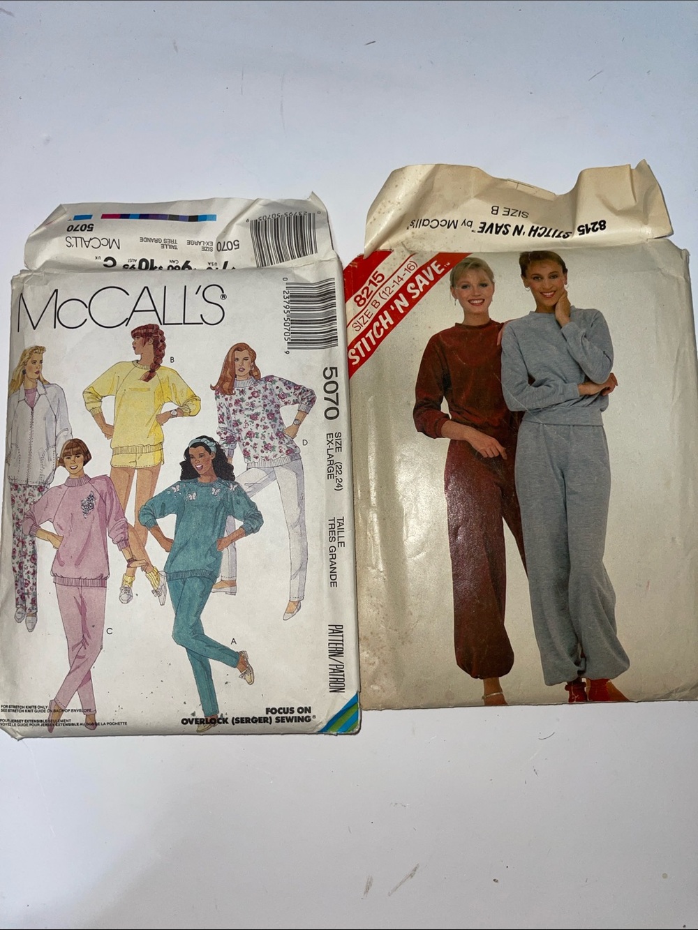 5/$25 McCall's Women's Track Pants Sewing Pattern - Gray & Burgundy Options - Picture 1 of 7